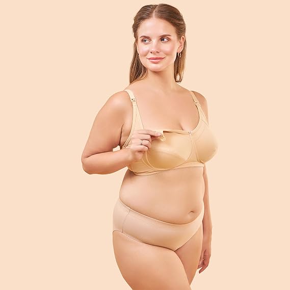 Enamor MT02 Sectioned Lift & Support Nursing Bra – Non-Padded, Wirefree, High Coverage